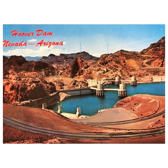 Hoover Dam Nevada Arizona Postcard - Picture 2 of 5